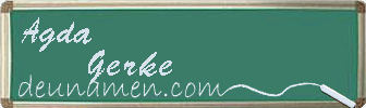 Agda Gerke Visitenkarte
